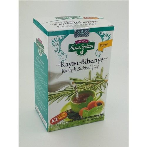 Lokman Sena Sultan Kayısı&Biberiye Karışık Çay (84 Gr.) 42'Li Süzen Poşet Zyf