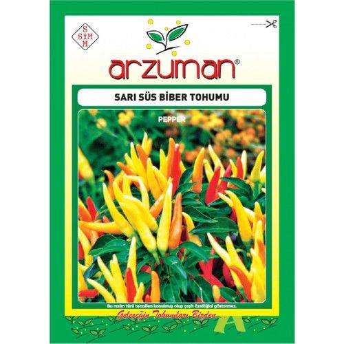 Arzuman Sarı Süs Biber Tohumu (5 Gr)