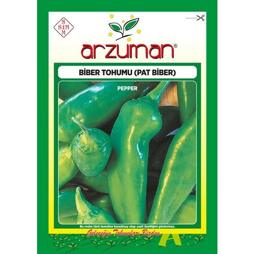 Arzuman Pat Koyu Yeşil Biber Tohumu 10 Gram