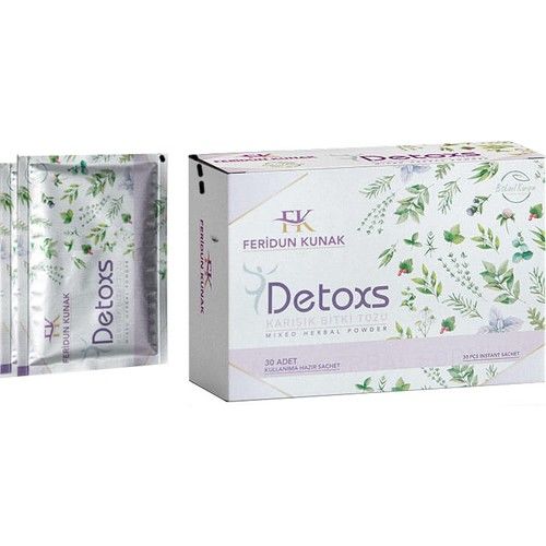Feridun Kunak Detoxs Karışık Bitki Tozu 30 Adet Detoks Çayı Bitkisel Karışım