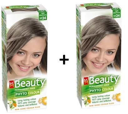 MM Beauty Bitkisel Saç Boyası Küllü Kumral M24 - 2 ADET