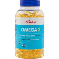 Balen Omega 3 Norveç Balık Yağı 1380 Mg 100 Kapsül Trigliserid Form