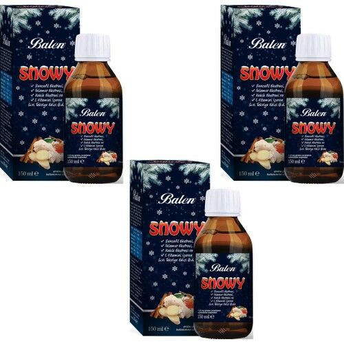 Balen Snowy Zencefil Ekstresi, Ihlamur Ekstresi, Kekik Ekstresi ve C Vitamini Içeren Sıvı x 3 Adet
