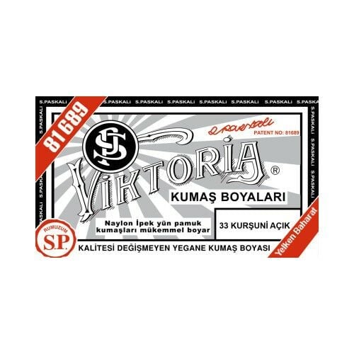 Viktoria Kumaş Boyası Açık Kurşuni