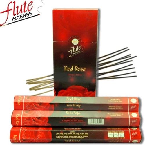 Flute Kırmızı Gül Tütsü 1 Kutu 6 x 20'li