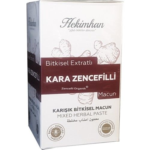 Hekimhan Kara Zencefil Macunu Hekimhan Kara Zencefilli Bitkisel Ekstraktlı Ballı Kış Macunu