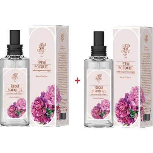 Rebul Bouquet Cam Şişe Sprey Kolonya 100ML x 2 Adet