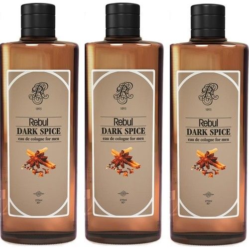 Rebul Dark Spice For Men Kolonya 270Ml 3'lü