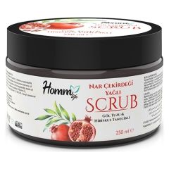 Homm Life Nar Çekirdeği Yağlı Scrub 250 ml Göl Tuzu&hibiskus Tanecikli