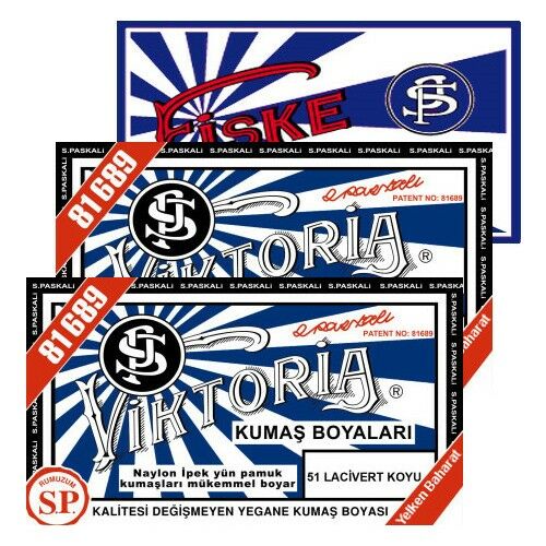 Viktoria Kumaş Boyası Koyu Lacivert 2Pk+Fiske Sabitleme 1Pk