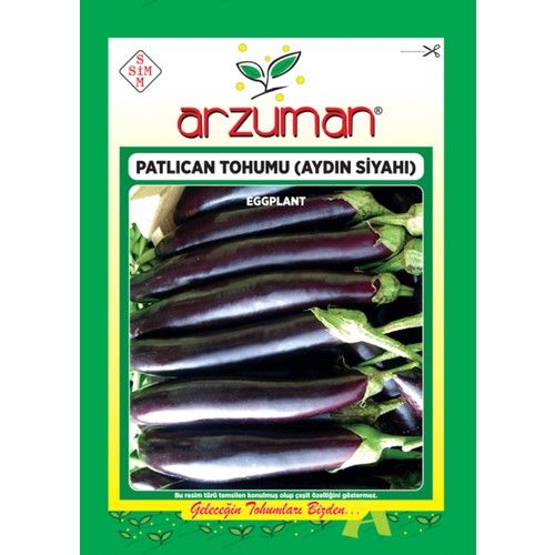 Arzuman Sebze Patlıcan Tohum Aydın Siyah 10 gr