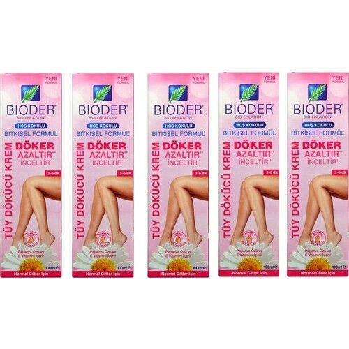 Bioder Normal Ciltler Için Papatya Özlü Tüy Dökücü Krem 100 Ml-5 Adet