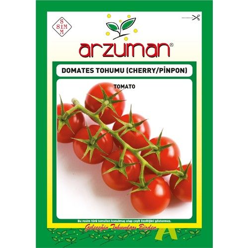 Arzuman Cherry Tipi Pinpon Domates Tohumu 250 Adet