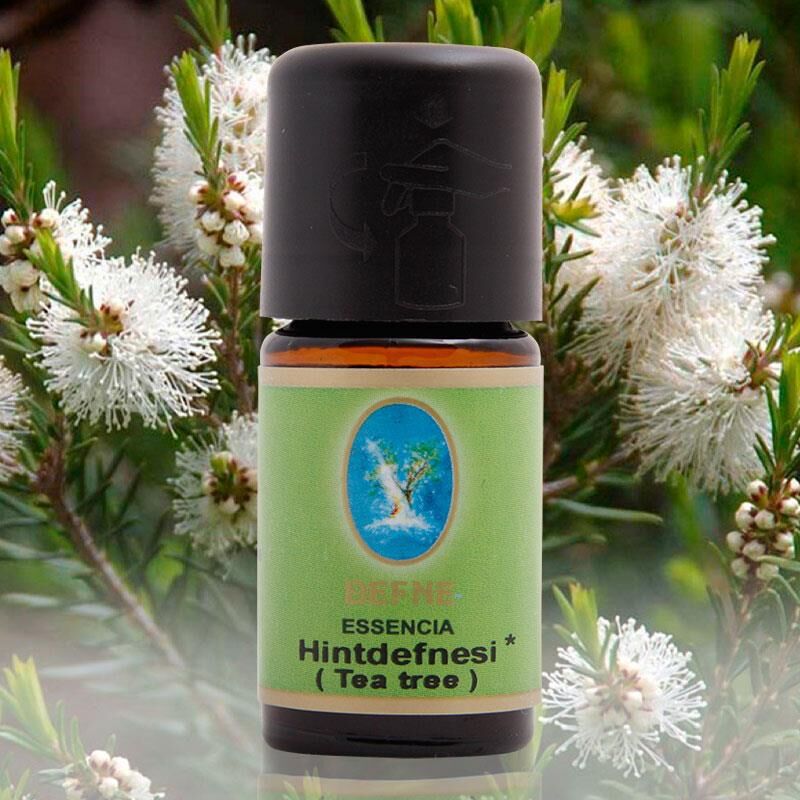 Organik Hint Defnesi Çay Ağacı Aromatik Cilt Bakım Ve Masaj Yağı 10 Ml