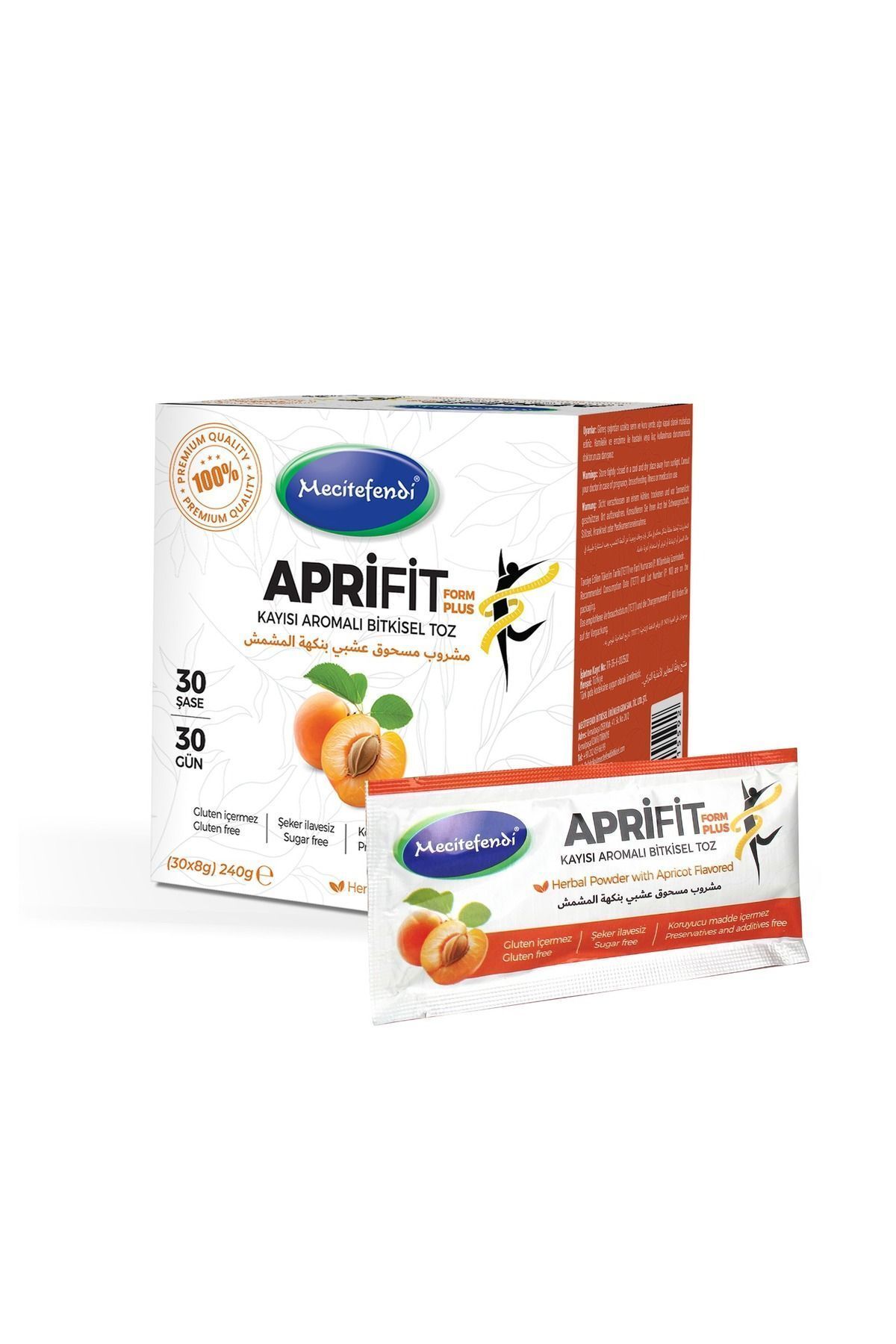 APRİFİT KAYISI AROMALI BİTKİSEL TOZ 30 ŞASE