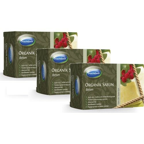 Mecitefendi Organik Bıttım Sabunu 125 gr x 3 Adet