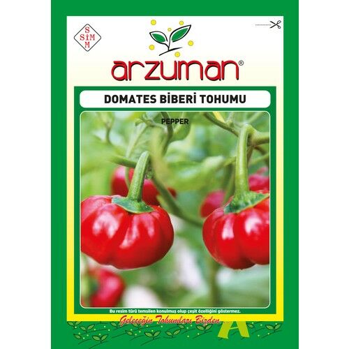 Arzuman Domates Biberi Tohumu 5 Gram
