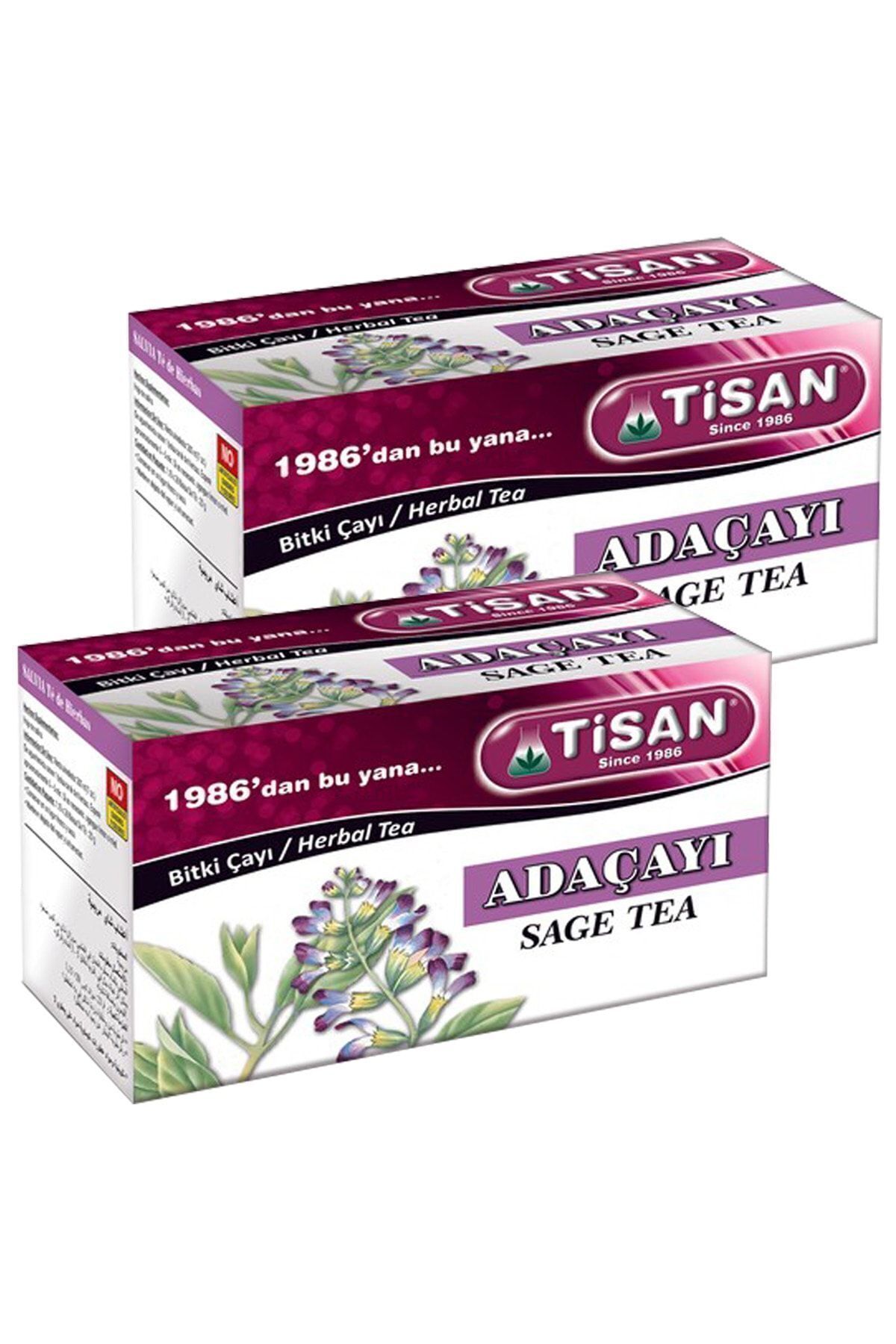 2 Kutu Adaçayı Bitki Çayı Sallama Ada Çayı 20 Süzen Poşet X 2 Çay