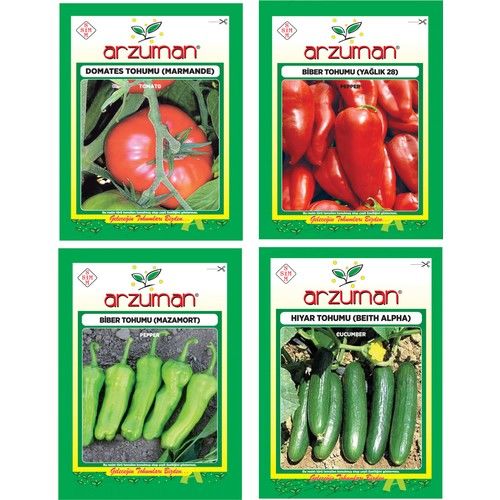 Arzuman Marmende Domates Yağlık Biber Mazamort Biber Beith Alpha Hıyar Tohumu