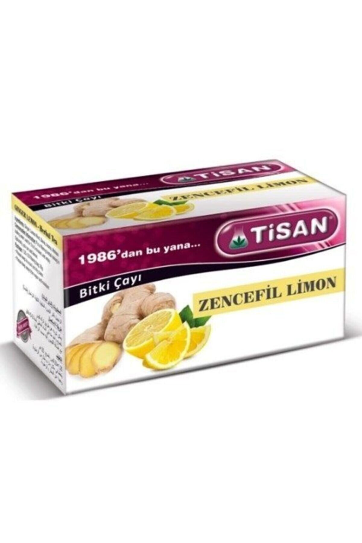 Zencefil Limon Çayı Sallama Bitki Çayı Pşet Çay Zencefil Limon 20 Süzen Poşet