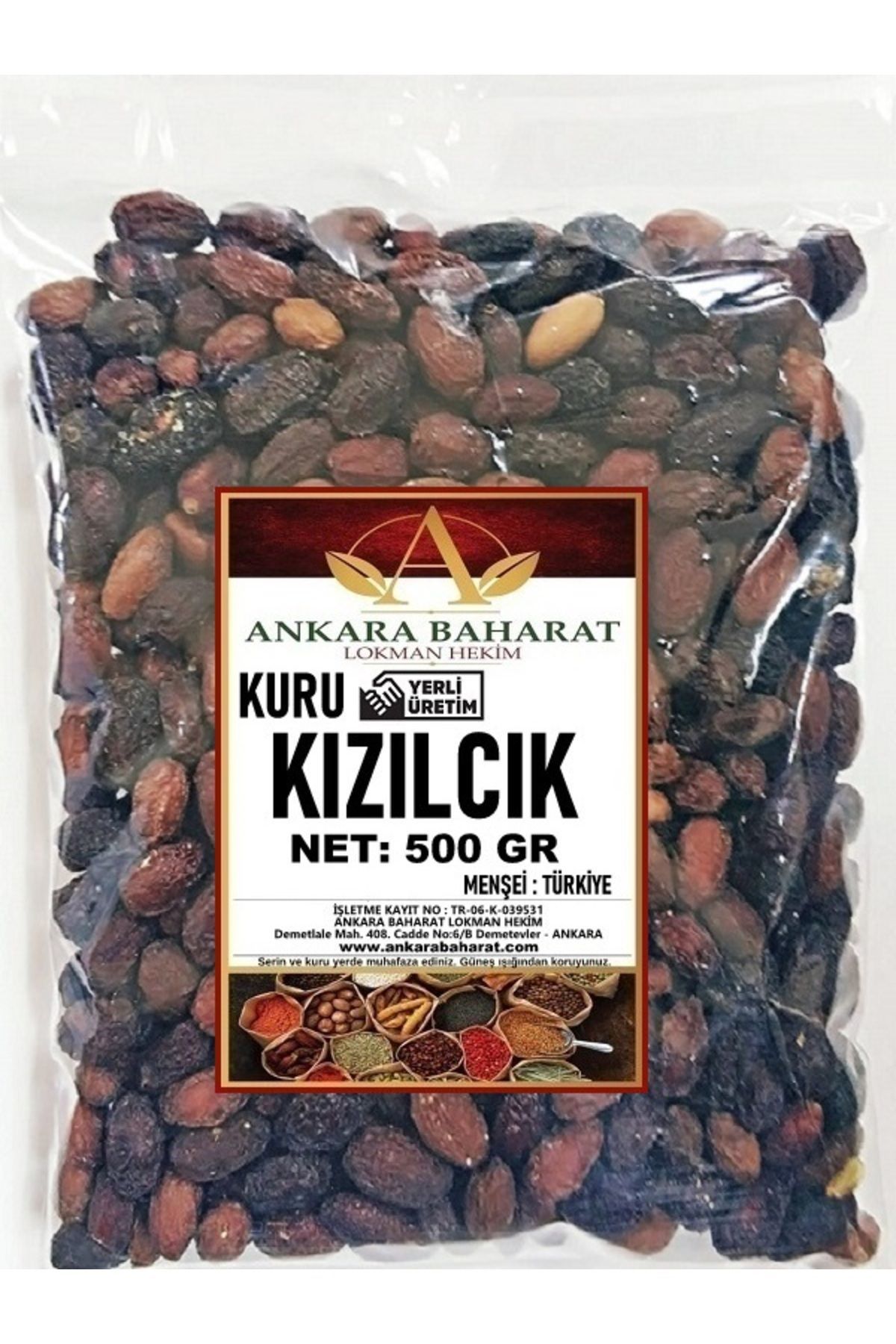 Kızılcık Kurusu - 500 gram - Doğal Kurutulmuş