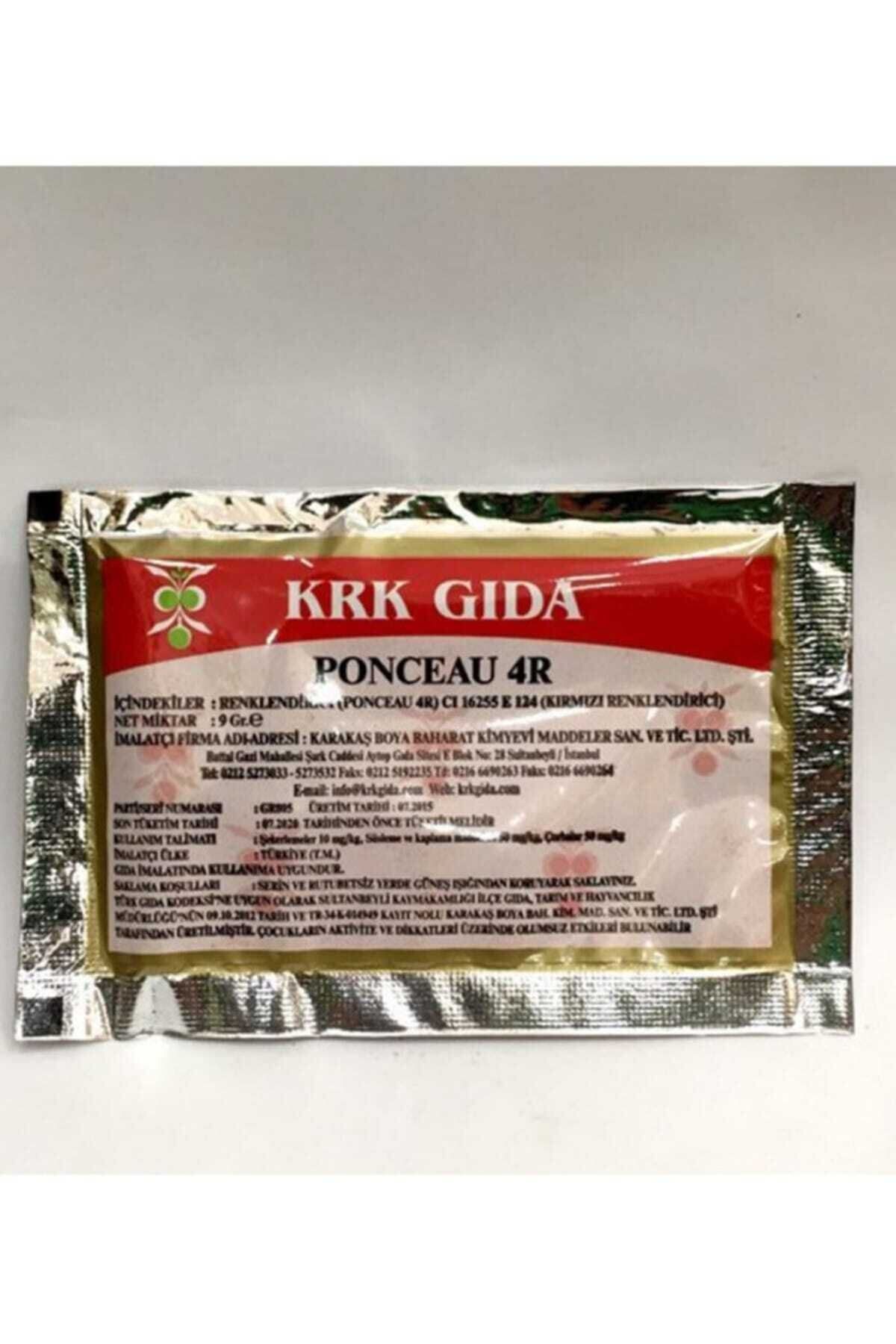 Renklendirici Kırmızı (PONCEAU 4R) ( E 124) (9 GR) (KIRMIZI GIDA BOYASI)