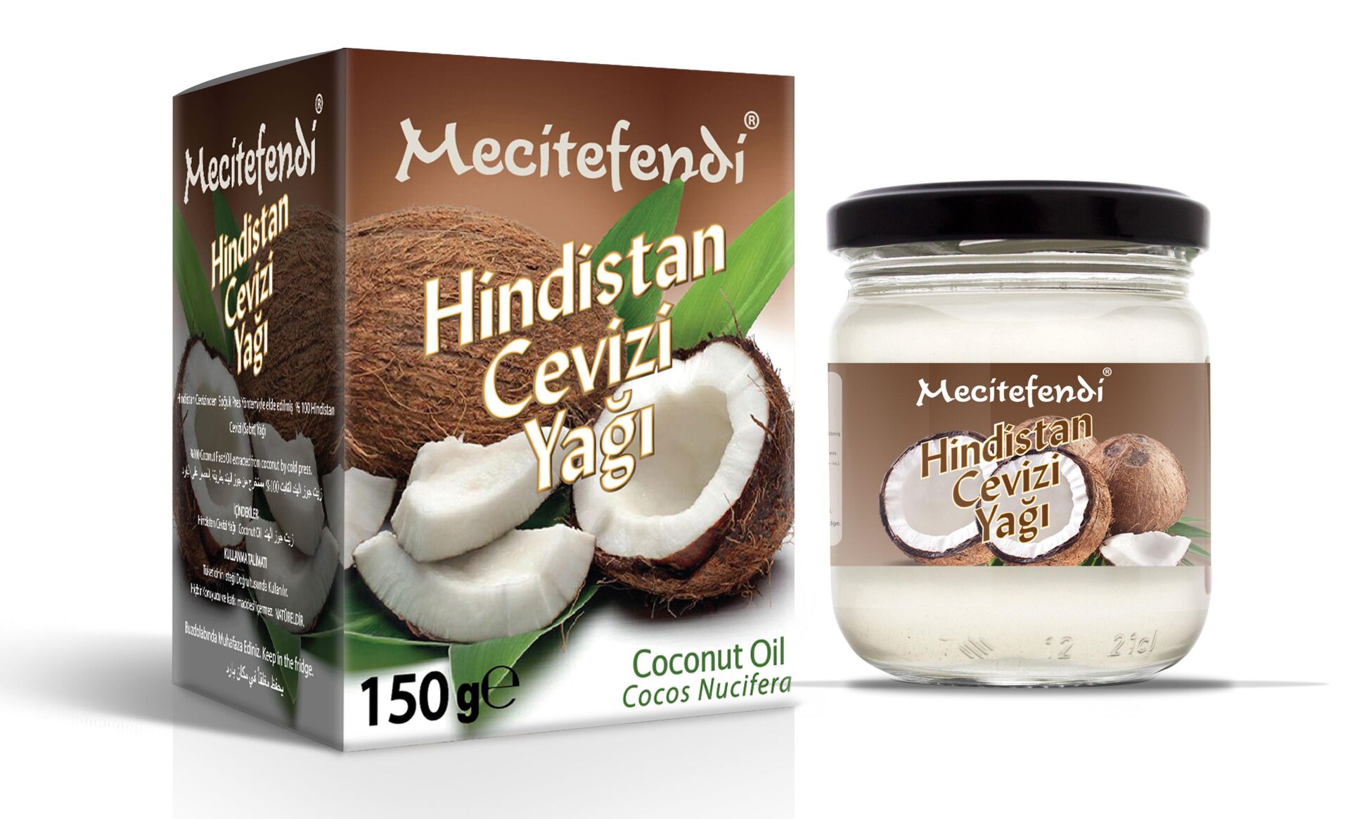 Mecitefendi Katı Hindistan Cevizi Yağı 150 G Soğuk Pres Saf