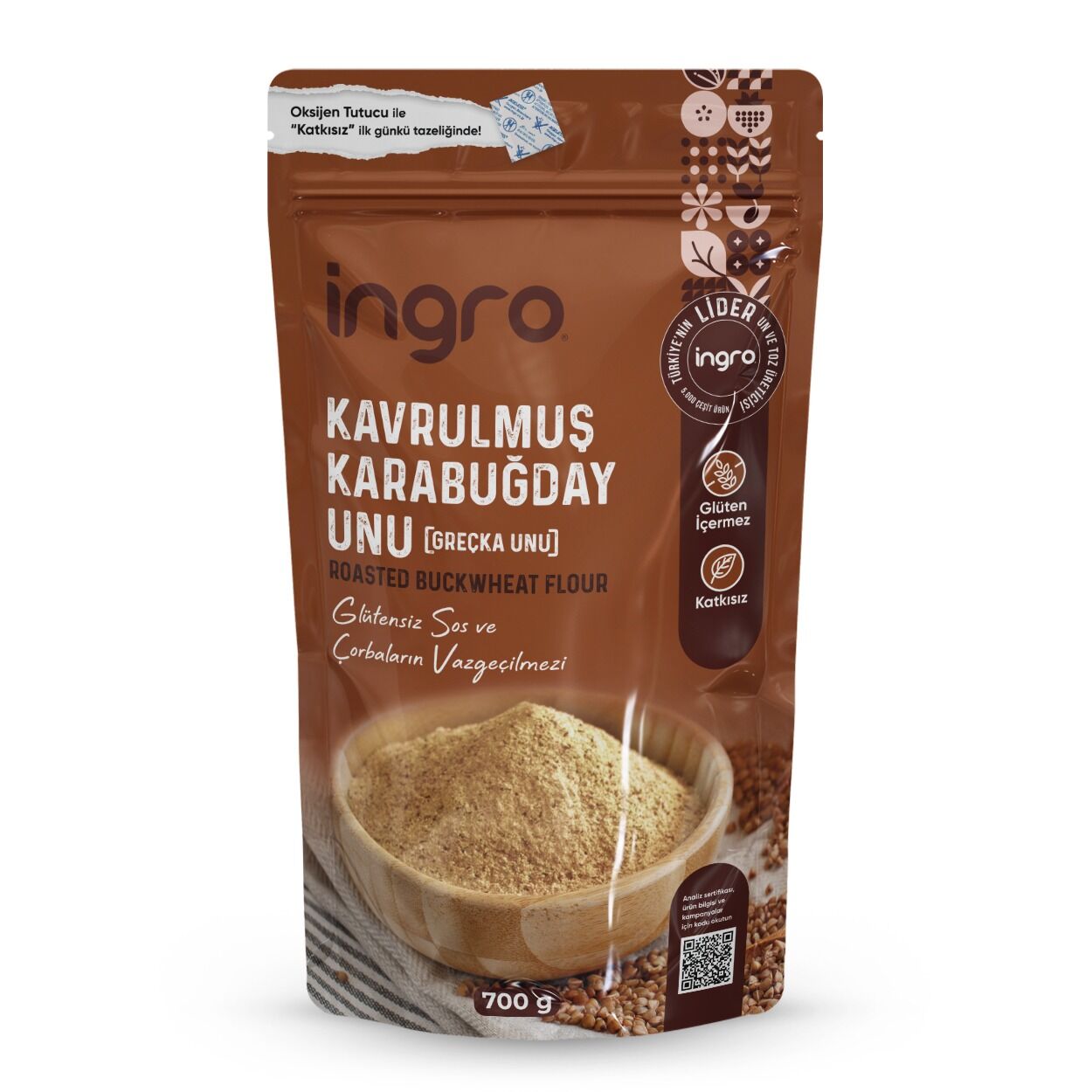 Glutensiz Kavrulmuş Karabuğday (Greçka) Unu 700 G