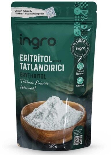 Ingro Eritritol Erythriol Tatlandırıcı- pudra 250 G