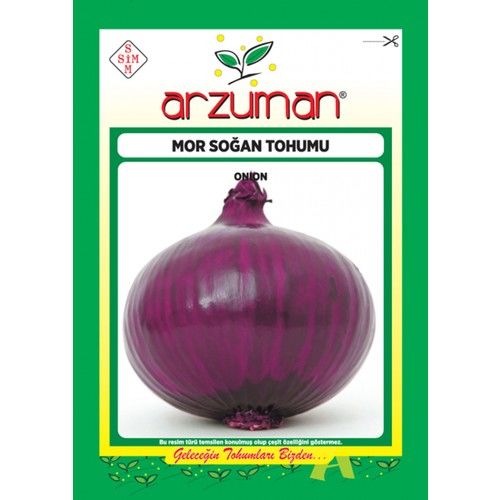 Arzuman Mor Soğan Sebze Tohum-5gr