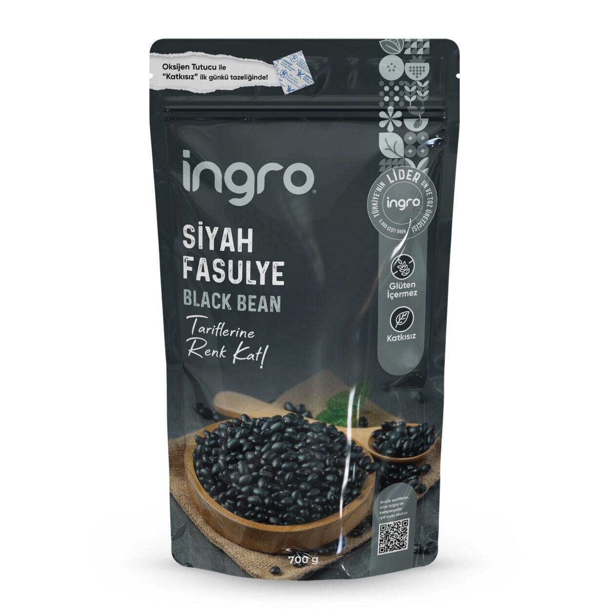 İngro Glutensiz Siyah Fasulye 700 g
