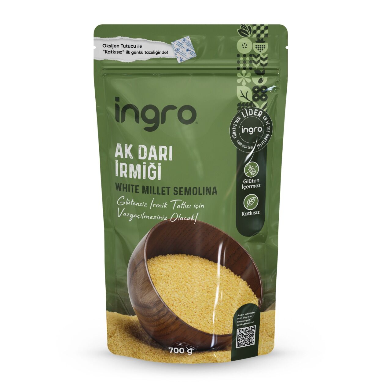 İngro Glutensiz Ak Darı İrmiği 700 G