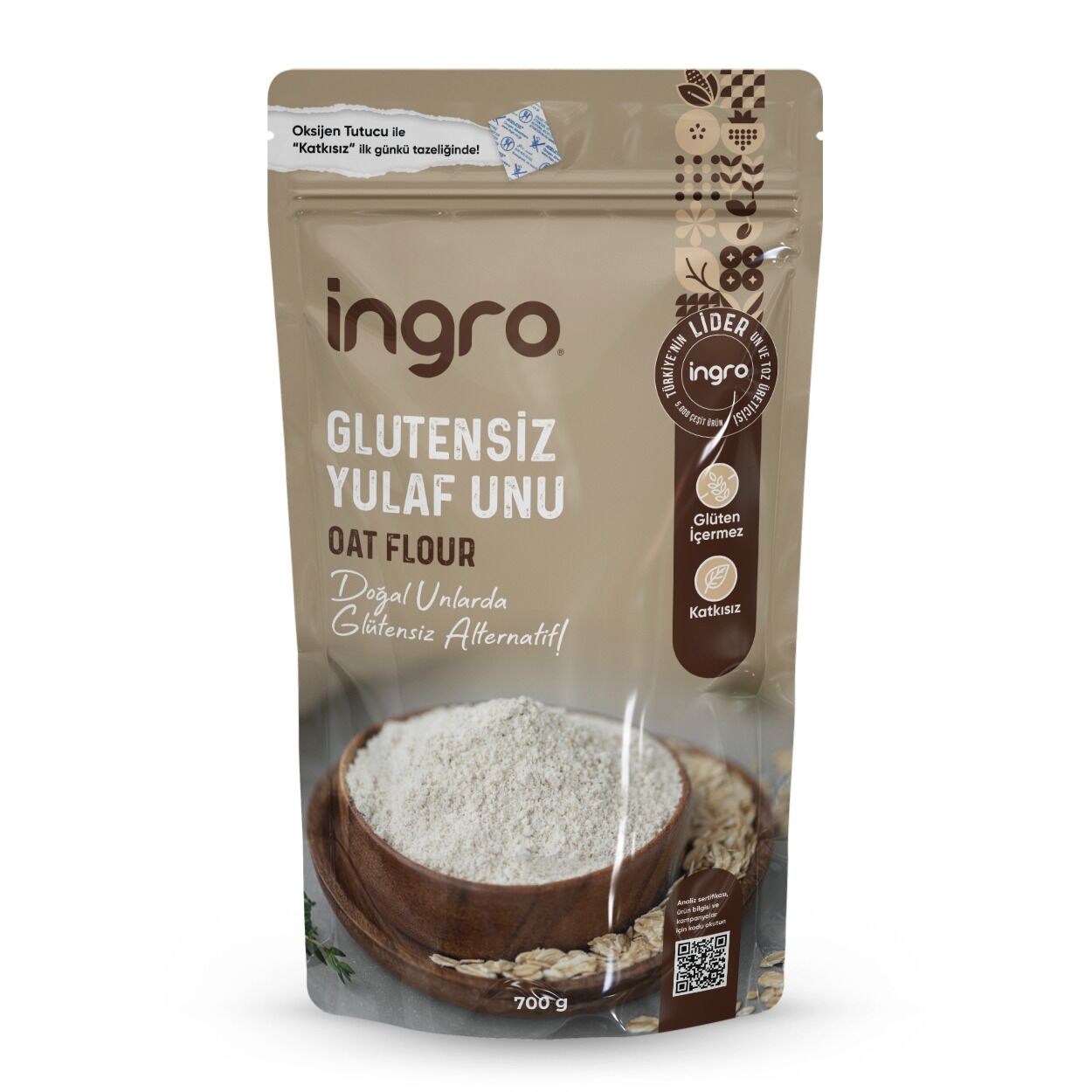 Ingro Glütensiz Yulaf Unu 700 G