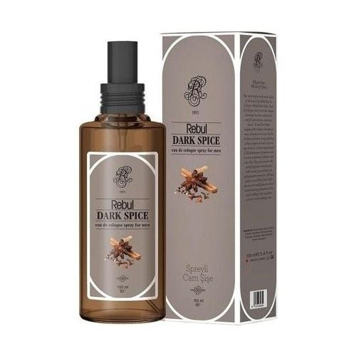 Rebul 100Ml Dark Spice Spreyli Cam Şişe Kolonya
