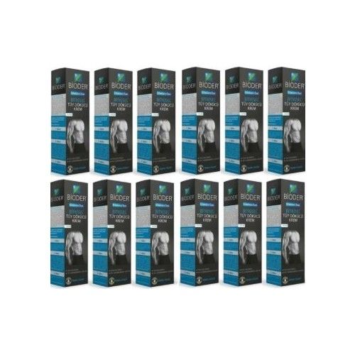Bioder Bitkisel Tüy Dökücü Krem Erkeklere Özel 100 ml x 12 Adet