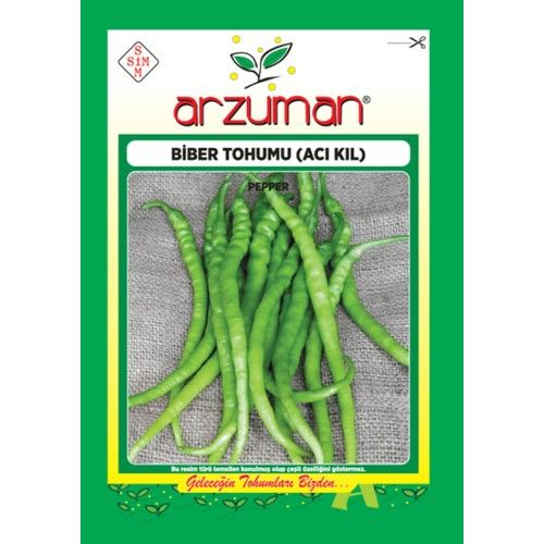 Arzuman Sebze Acı Sivri Kıl Biber Tohum