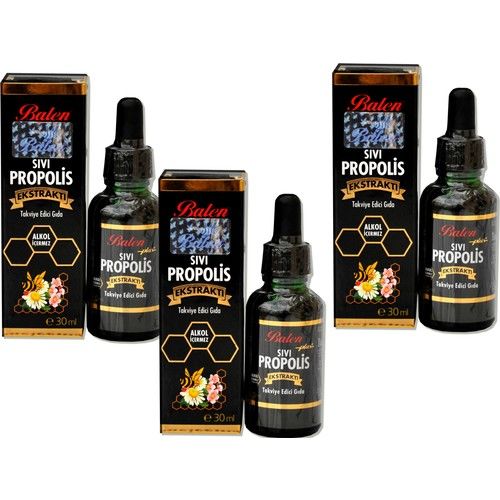 Balen Sıvı Propolis Ekstraktı Su Bazlı 30 ml x 3 Kutu