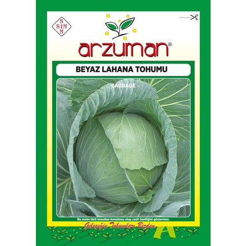 Arzuman Beyaz Lahana Tohumu 10 Gram