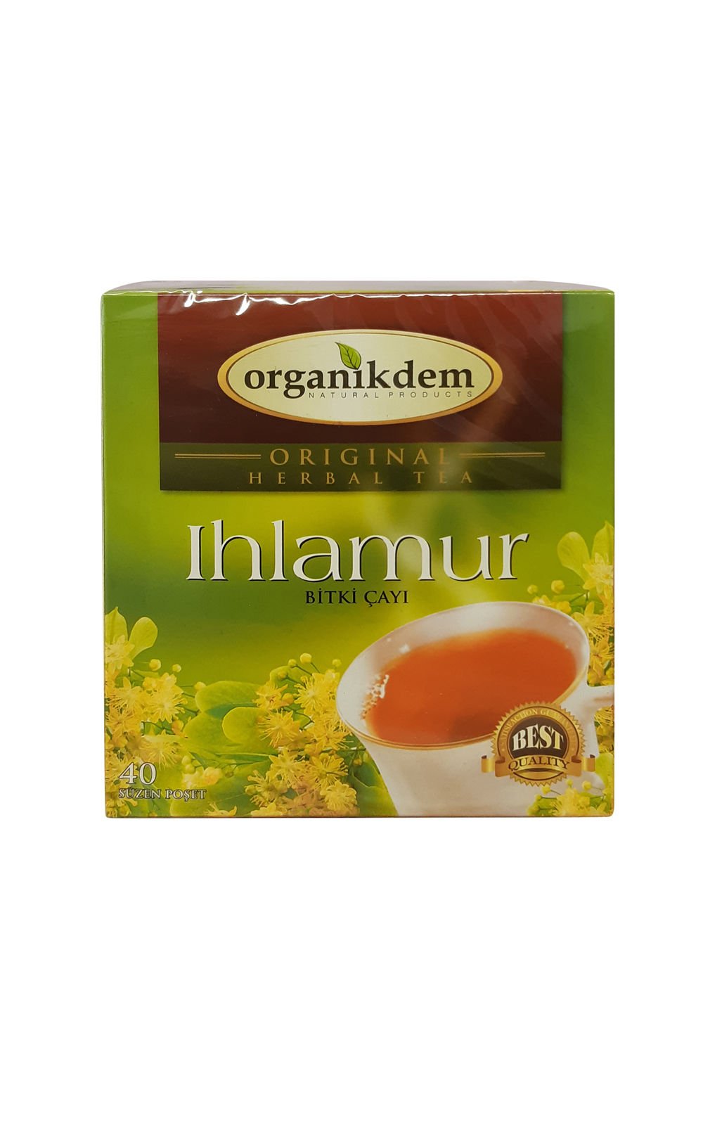 Organikdem Ihlamur Bitki Süzen Poşet Çay 2'li 40 x 2 G