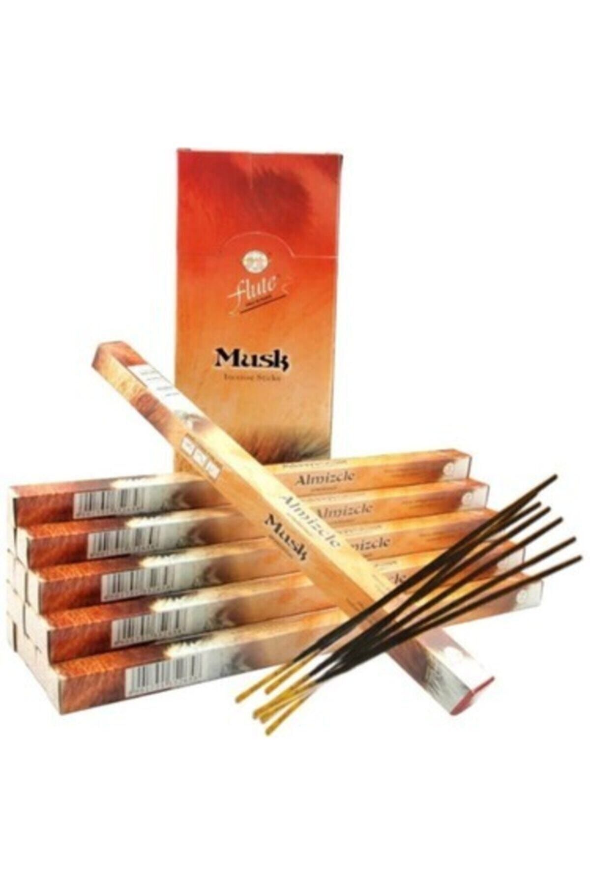 Flute Tütsü Misk Kokusu (musk) 1 Adet (20 Sticks) + Tütsü Kayığı