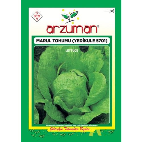 Arzuman Sebze Yedikule Marul Tohum 25 gr