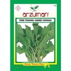 Arzuman Tere Otu Sebze Tohum Geniş Yaprak 10 gr