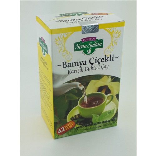 Lokman Sena Sultan Bamya Çiçekli Karışık Çay (84 Gr.) 42'Li Süzen Poşet-Şkr